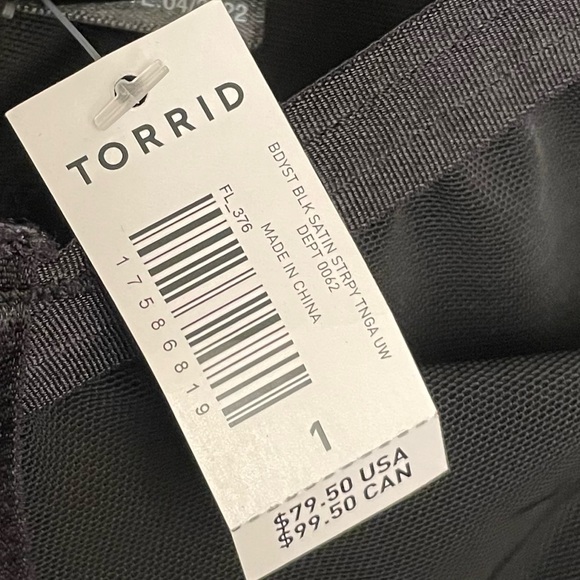 Torrid black lace lingerie bodysuit - Picture 5 of 5